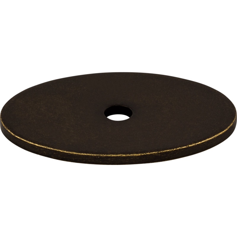 Oval  Backplate, German Bronze, 1.5" H x 1" W x 0.625" D