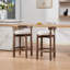 Ensemble de 4 tabourets de comptoir pivotants, tabourets de bar modernes avec dossier Mid-Century, hauteur de siège de 26 pouces-782465914
