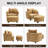 Oversized Verona With Ottoman, Wide Chaise Lounge Chair Indoor, Modern Armchair With Pillow, Chenille Comfy Chairs For Bedroom, Living Room-124346180
