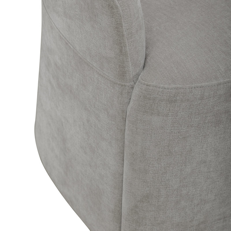 Idrees Accent Dining Chair W/ Casters, Truffle