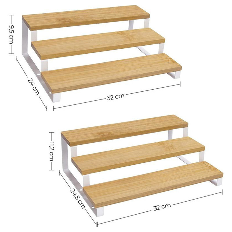 Freestanding Spice Rack, White