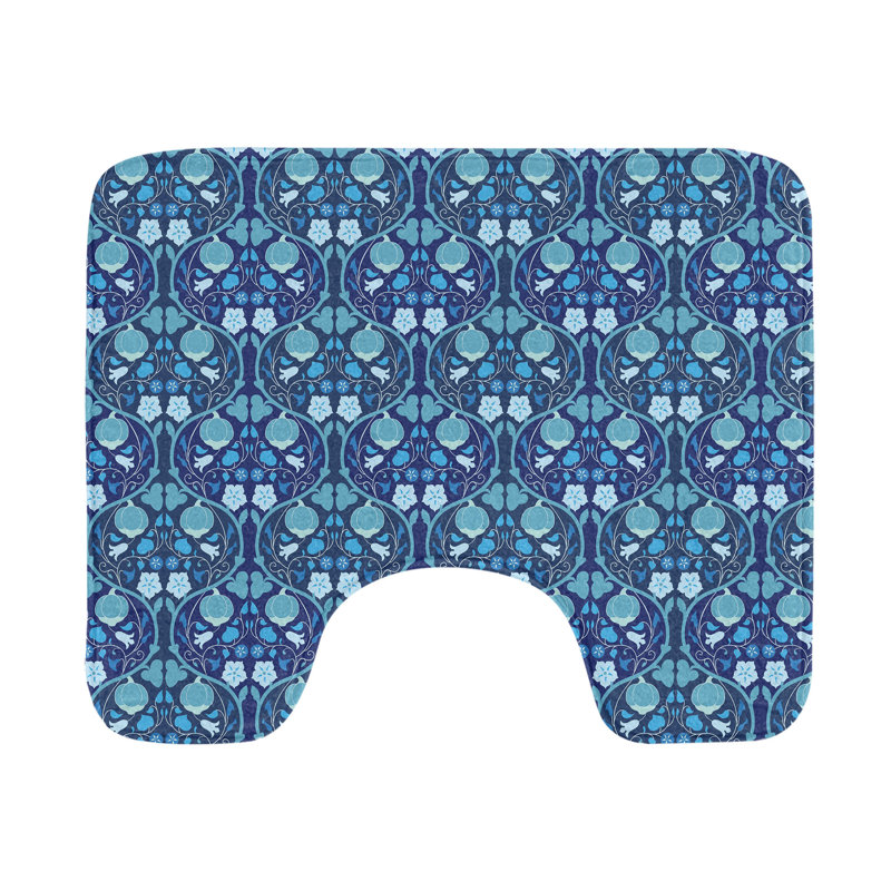 Multicolore tapis de salle de bain floral U