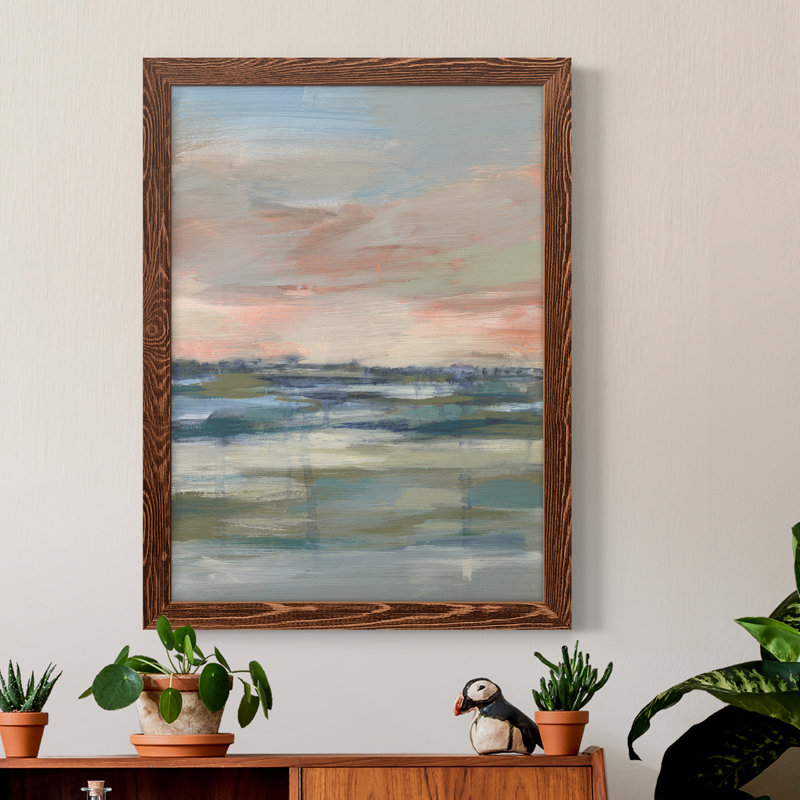 «Vast Marsh II», toile encadrée de qualité supérieure - prête à être accrochée, Érable encadré, H 20 po x l 24 po x P 1 po