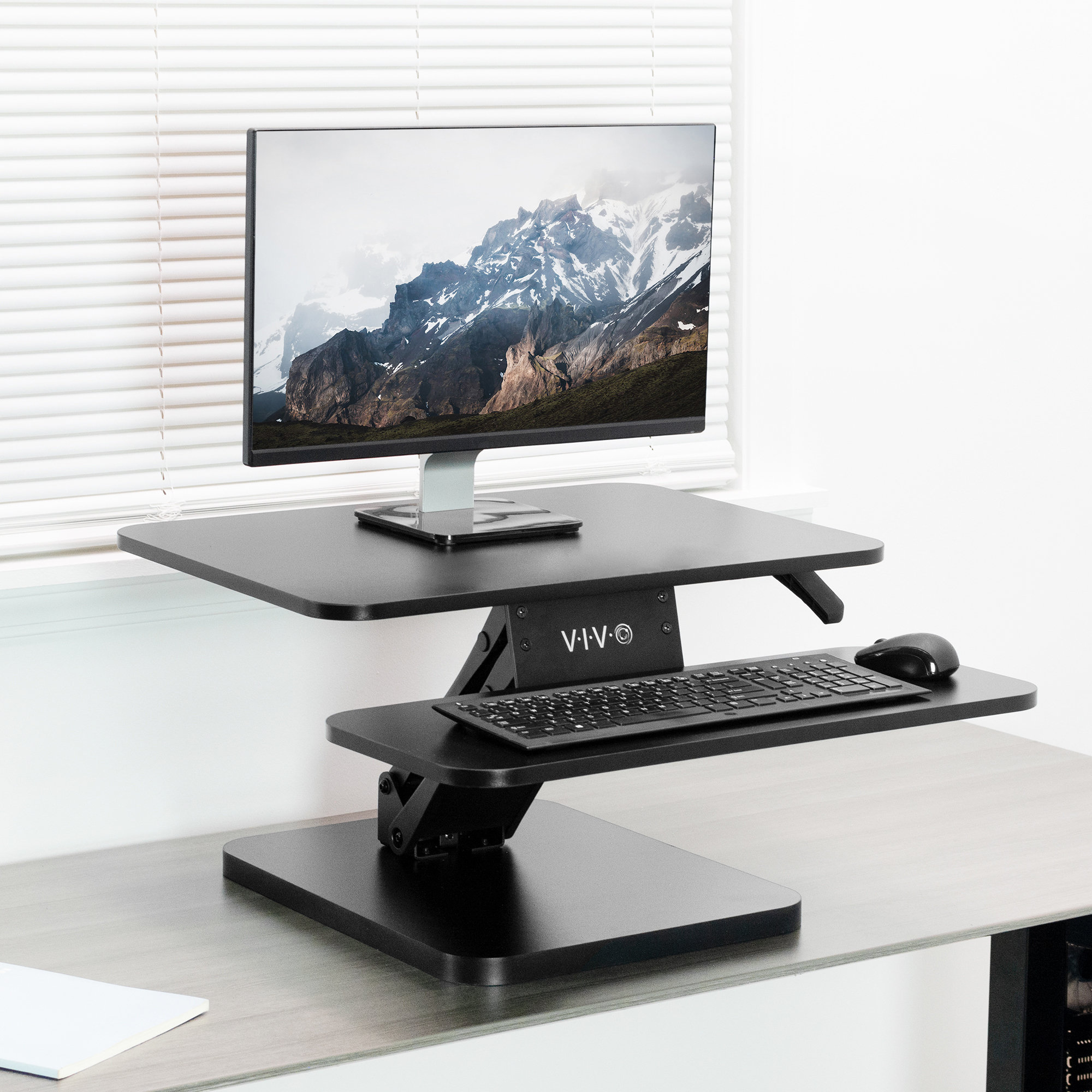 Vivo Black Desk Riser & Reviews | Wayfair