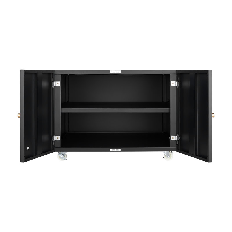 Armoire pour bureau Maher, Noir
