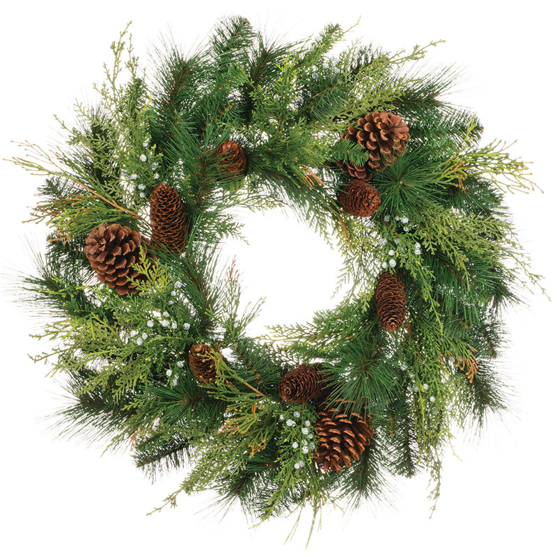 Leatham Faux Pine 24'' Wreath