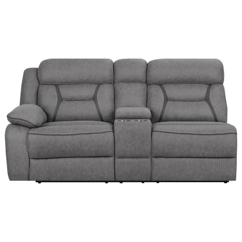 Rochon Upholstered LAF Power Loveseat Grey
