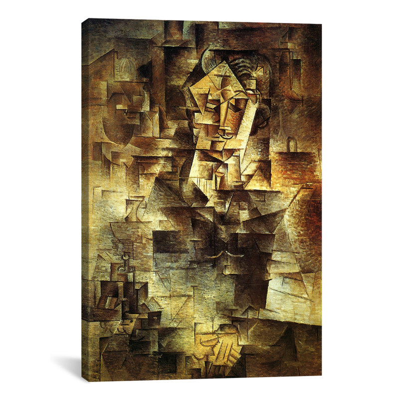 « Portrait Of Daniel-Henry Kahnweiler » par Pablo Picasso, impression sur toile tendue, H 60 po x l 40po x P 1,5 po