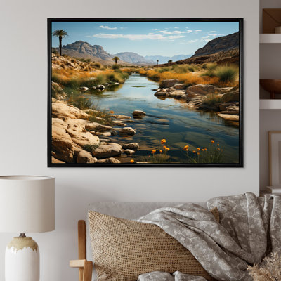 Désert oasis III sur toile