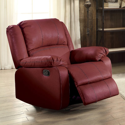 Fauteuil inclinable inclinable en cuir synthétique Zuriel