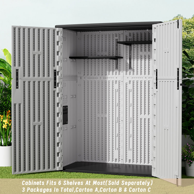 Remise de rangement d'extérieur 57 pieds cubes KINYING