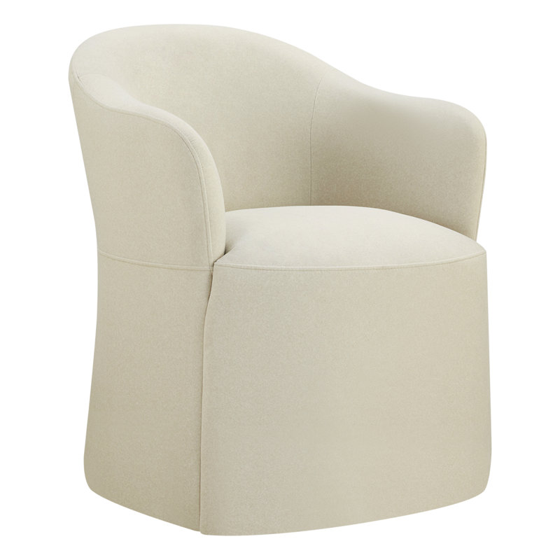 Fauteuil Janina, Velours Vesper Nature