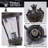 22"(H) Vintage Crown Outdoor Post Lantern, Waterproof Decorative Table Lamp With Clear Glass Shade And Antique Metal Base For Garden, Patio, Porch, Pathway Lighting (One Piece&No Bulb)