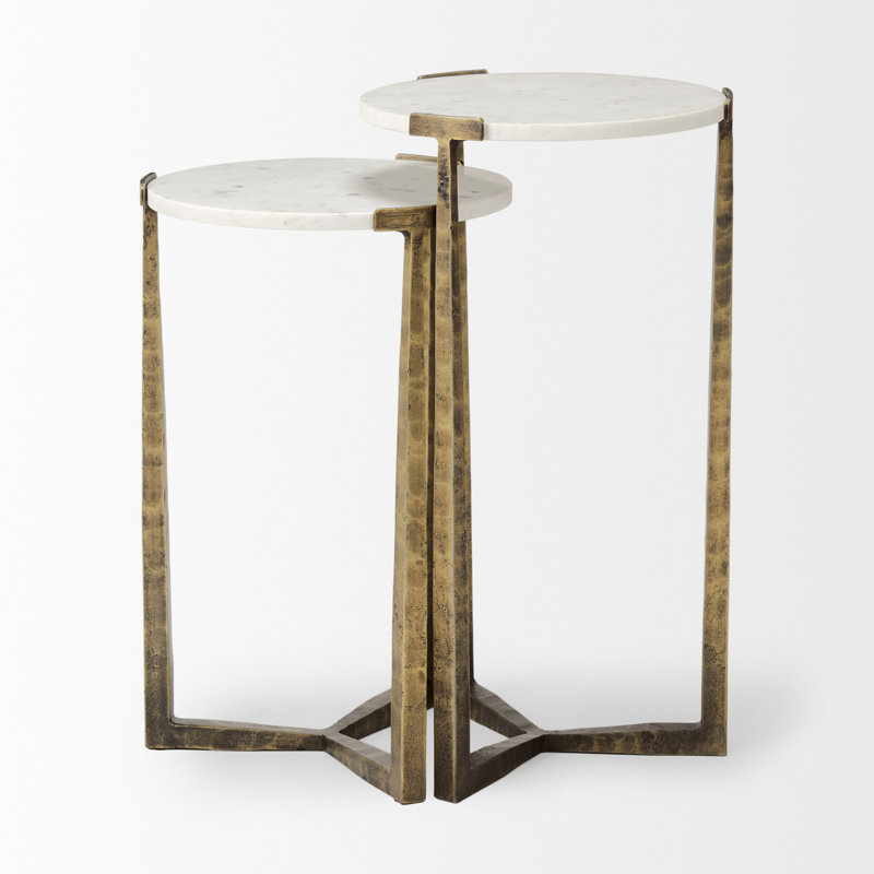 Marble Top End Table Set