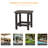 Square Outdoor Side Table , 18.7'' in. W 15'' in. D-1843975487