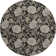 Premium Machine Washable Prisco Black Rug