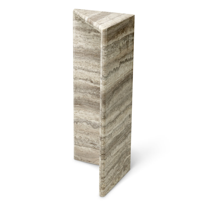 Column Northbridge Silver Travertine, 39.37" H x 15.75" W x 15.75" D