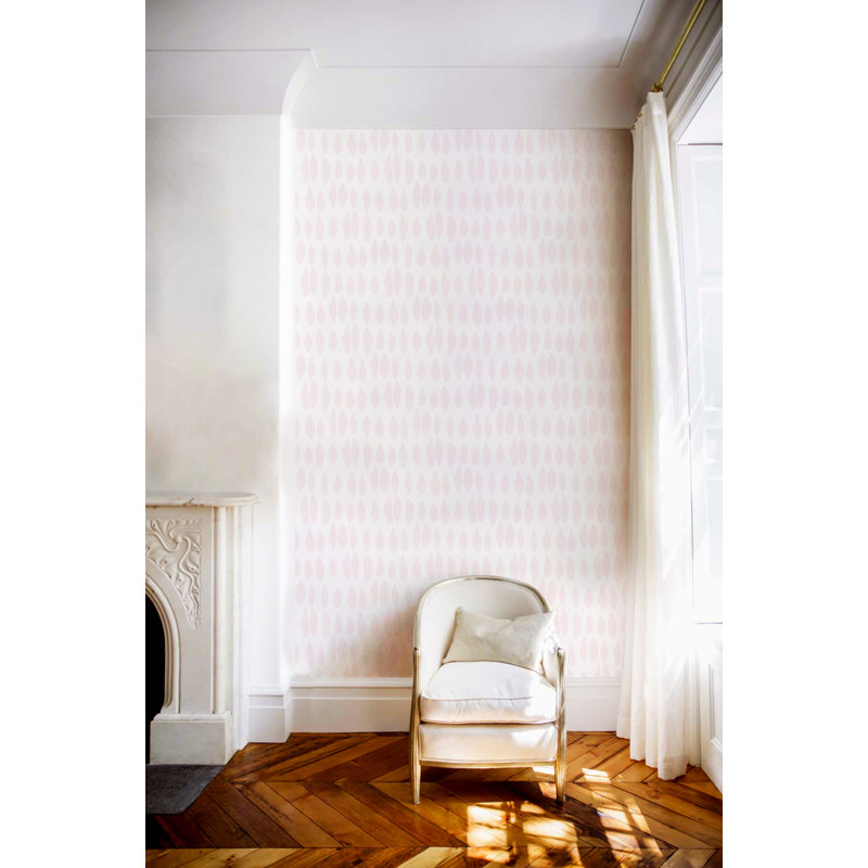 Lomé Cascade 10' L x 24" W Wallpaper Roll, Blush, Premium Paper