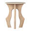Table d'appoint Eda blanche et naturelle
