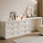 Makeup Vanity with Light mirror,6 drawers,1 chair