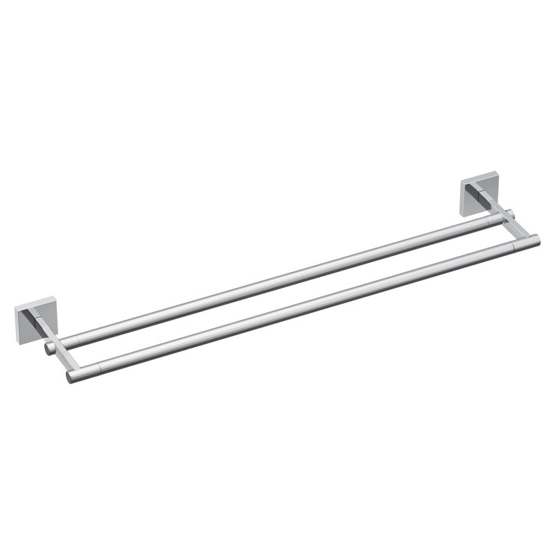 Porte-serviettes mural double 24 po Triva, Chrome