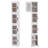 Aarn 4 Tier Folding Stackable Storage Box, Stackable Storage Drawers On Wheels, Bathroom Floor Cabinet With Doors-1218559372
