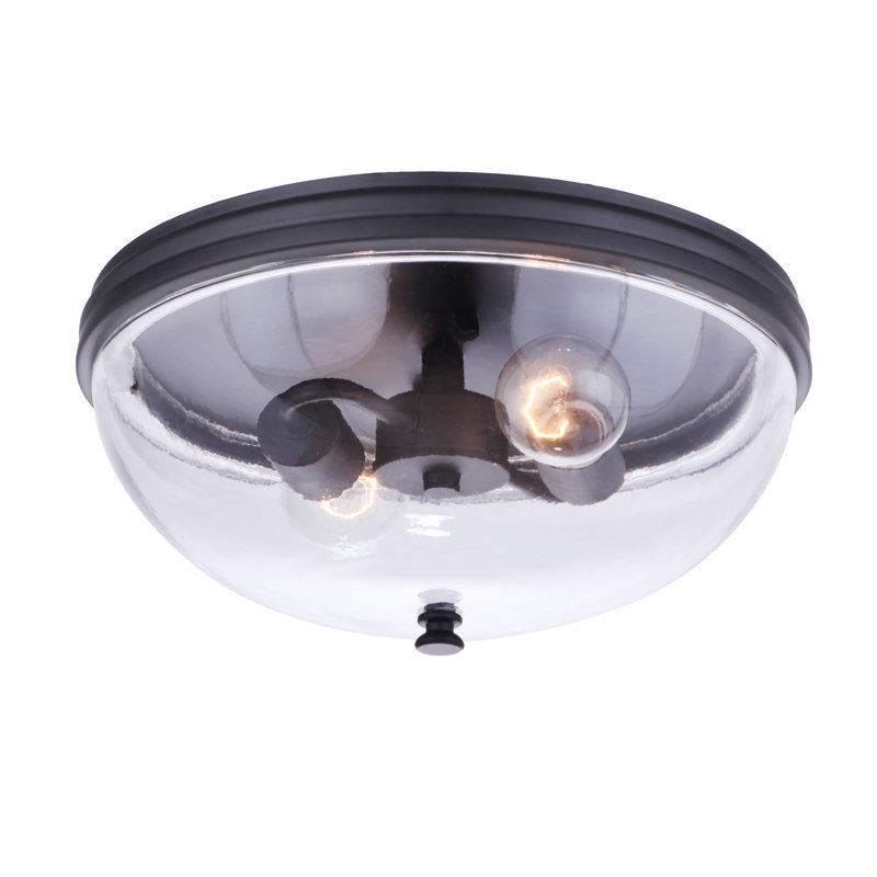 Lyla-Rose 2 - Bulb Outdoor Flush Mount, Midnight