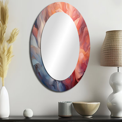 Miroir mural Peach Blue Rose Reverie I