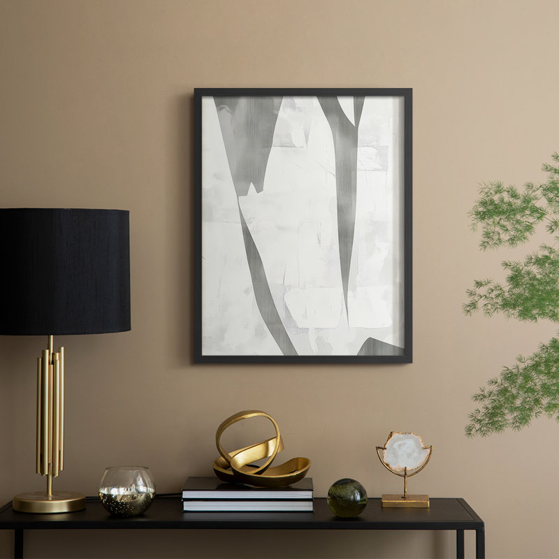 «Abstract II», reproduction encadrée - prête à être accrochée, H 10 po x l 8 po, Noir