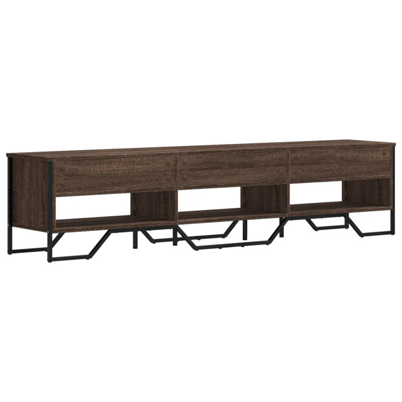 Andan Unfinished TV Stand, 180cm, Brown Oak
