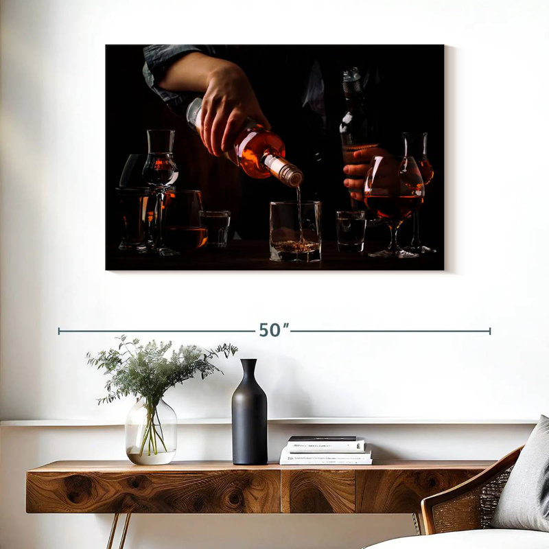 Yarlin Bartender Pouring Drinks, 26" H x 39" W