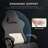 GTPLAYER Gaming Chair, Computer Chair with Footrest and Bluetooth Speakers, High Back Ergonomic Gaming Chair, Reclining Gaming Chair with Linkage Armrests for Adults-94758134
