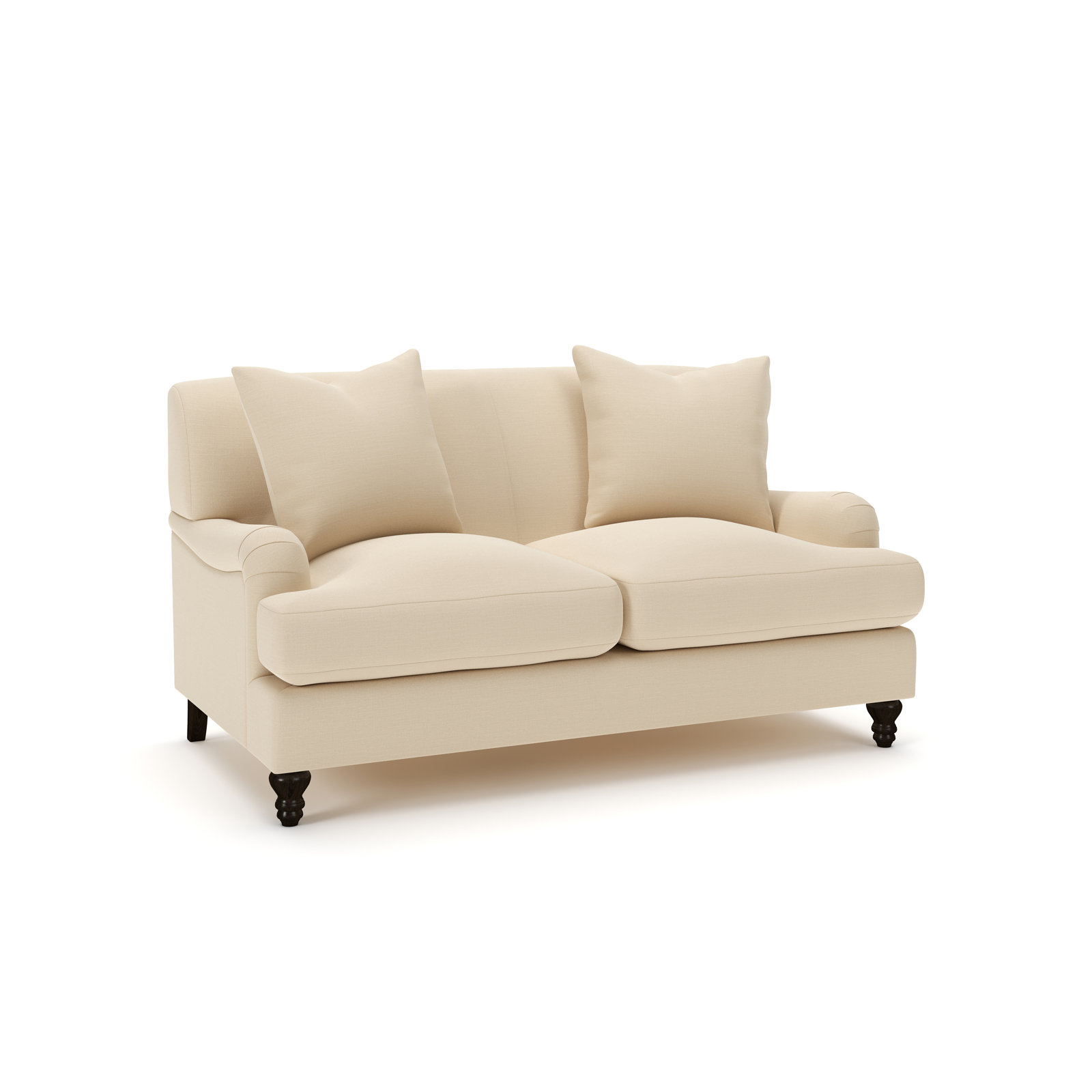 Walters 59'' Tight Back Loveseat, Canvas Flax Sunbrella® Canvas