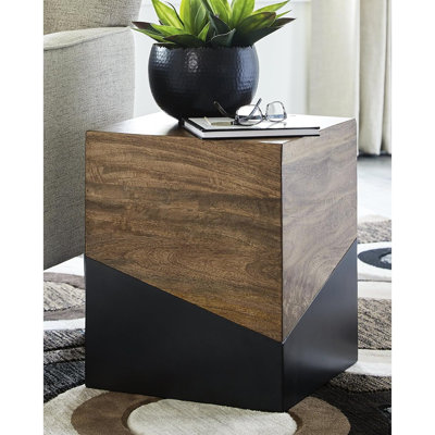 Table de bout Trailbend Eclectic Accent, brun et bronze industriel