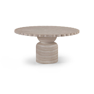 Table de salle à manger intérieure / extérieure en béton 60 po Petalia Breesha