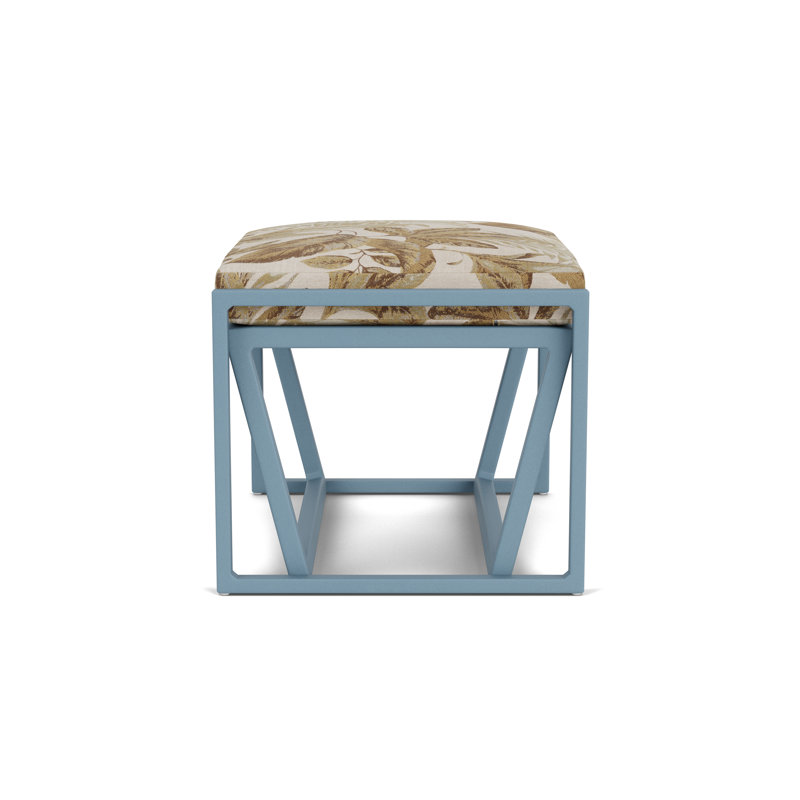 Summit Outdoor Ottoman, Stillwater, Botanic Willow
