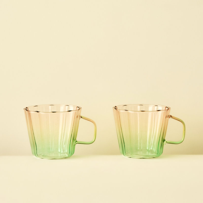 Tasse en verre faite à la main Buckle