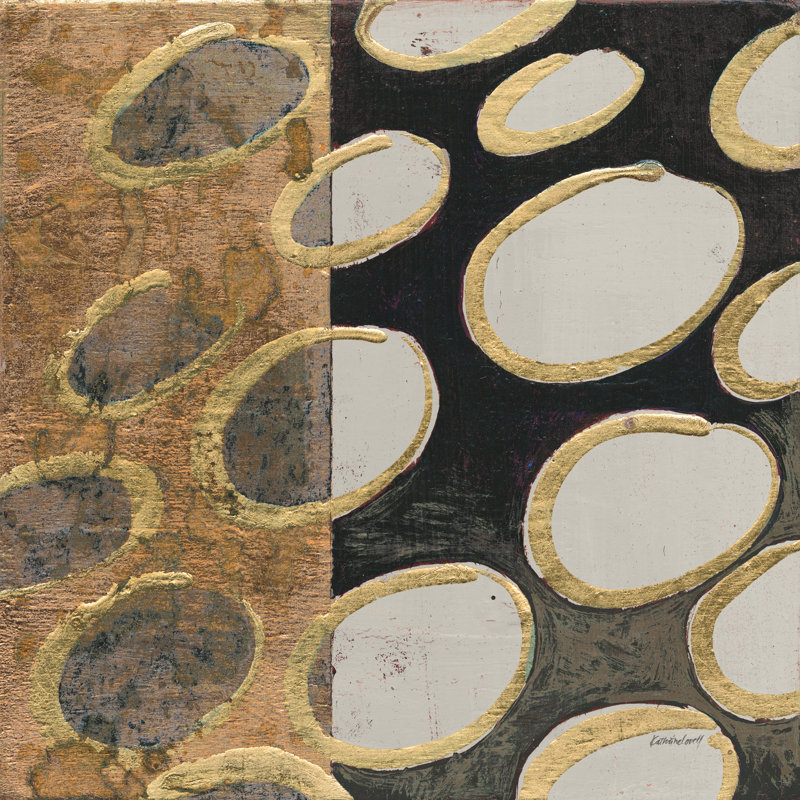 Cuivre cuivré I taupe, H 20 po x l 20 po, Non, Toile tendue