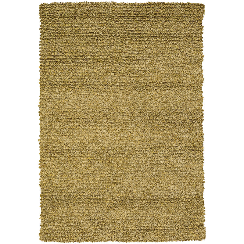 Tapis vert olive tissé à la main Zeal, Rectangle 7 pi 9 po x 10 pi 6 po