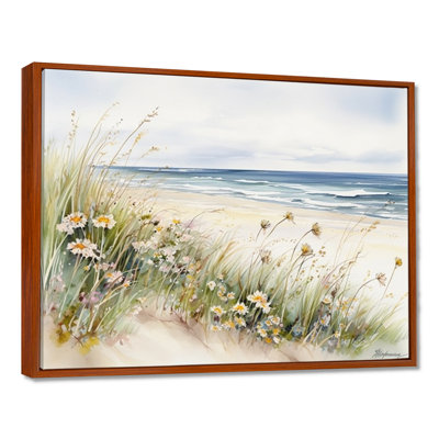 Wildflowers on the beach - Wildflowers Wall Art