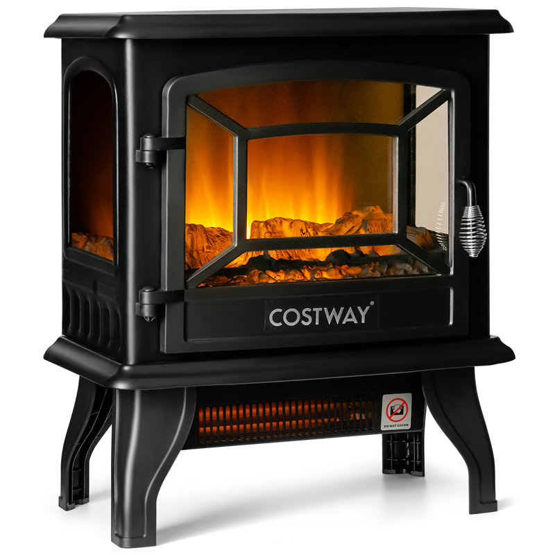 Poêle électrique Eleactric de 20 po avec thermostat et effet de flamme Costway