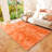 4x6 ft Fluffy Rug for Living Room, Soft Tie-Dyed Orange Area Rug, Non-Slip Carpet for Bedroom Home Decor-391730580