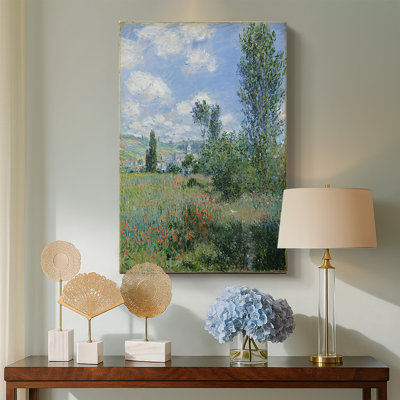 View of Vétheuil  -Gallery Wrapped Canvas by Claude Monet