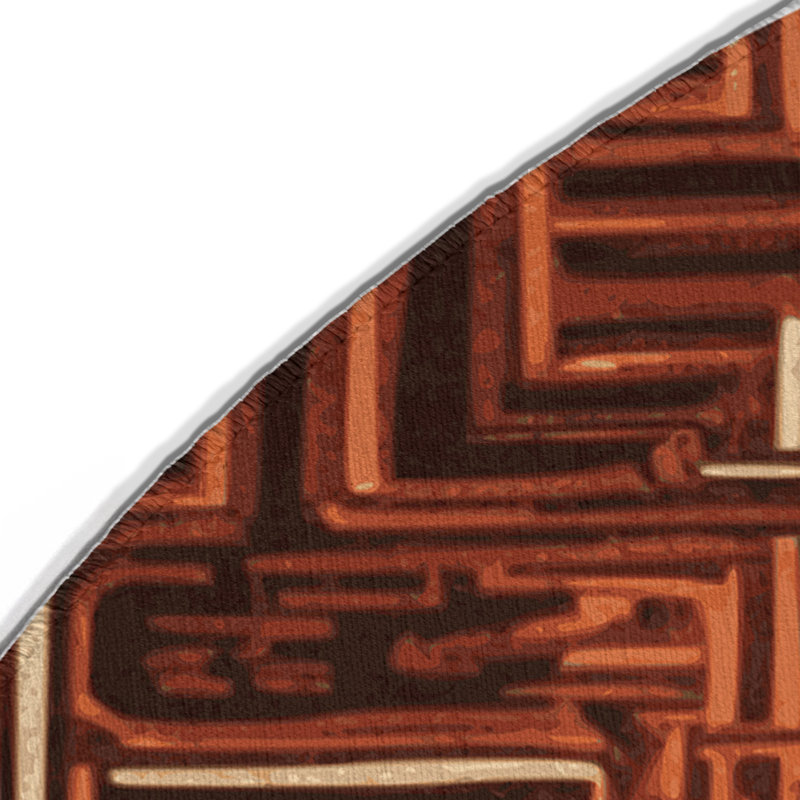 Tapis intérieur et extérieur ArtDeco, Rond 5 pi