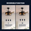 36'' Retractable Blades Black Ceiling Fan With Remote Control And Light Kit Included-881159200