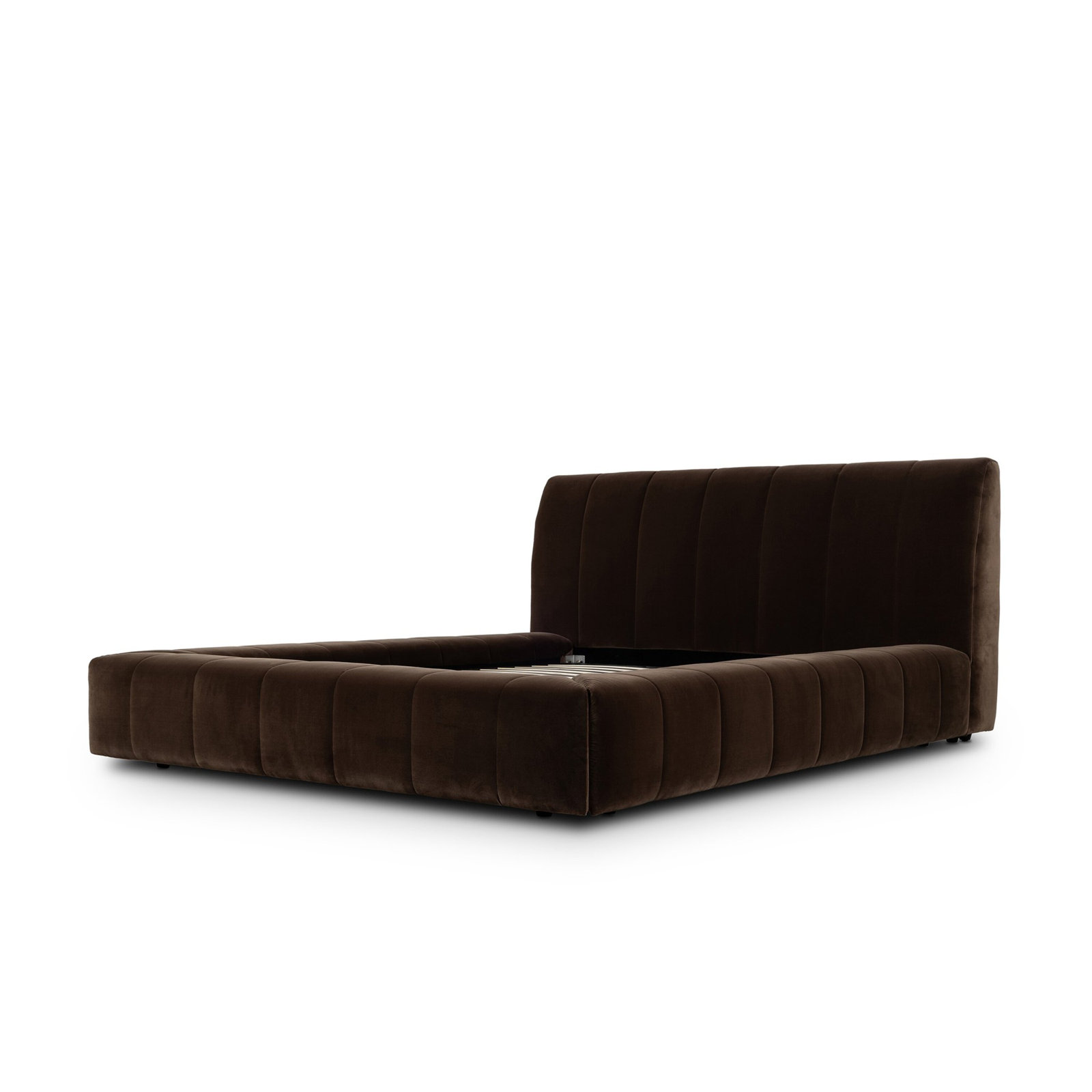 Upholstered Sleigh Bed, King, Surrey Mink