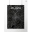 « atlanta city map », reproduction d’impression sur affiche en luxe-31736655