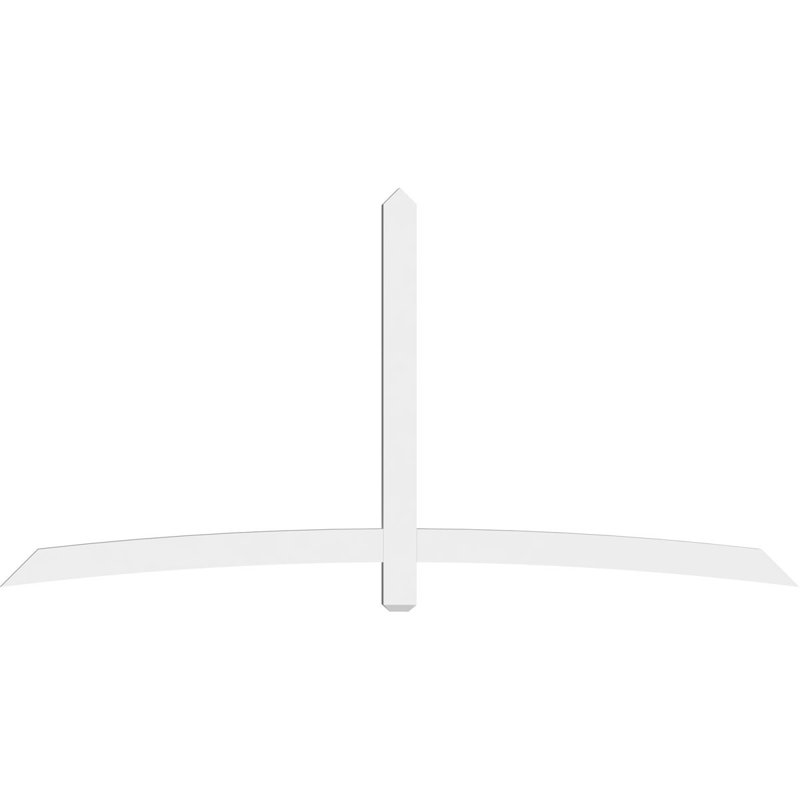 Bellingham Signature Urethane Gable Bracket, Primed Tan, 96"W x 48"H, 2"D x 6"F