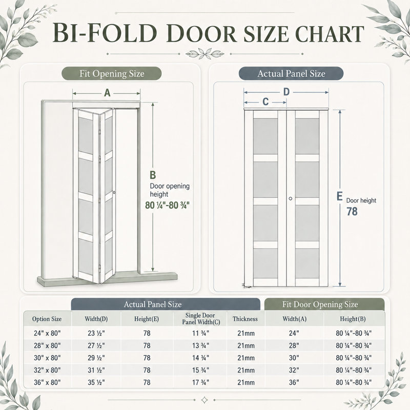 Porte pliante 28 "x80" 1 verre uni et noyau solide pour portes de placard avec installation BIFOLD DOOR, White, Glass