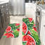 Tapis de cuisine jaune pastèque, paquet de 2 pour décor de cuisine et de patio d'été